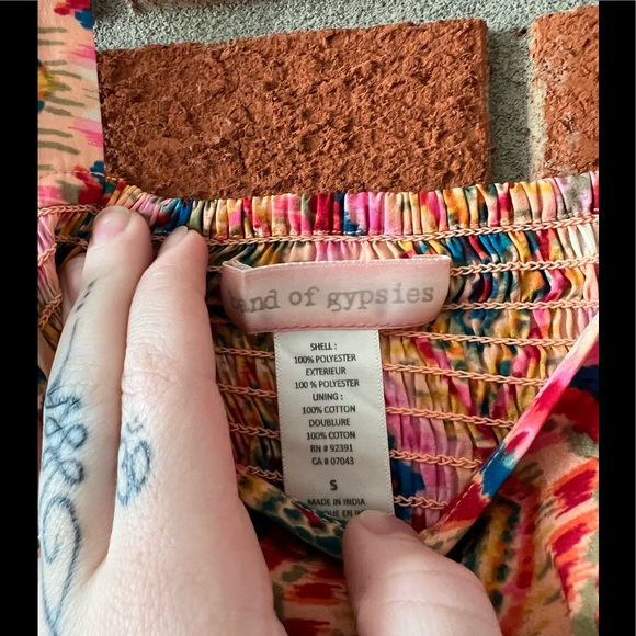 Band of Gypsies Sleeveless Romper Pink S - Picture 3 of 3